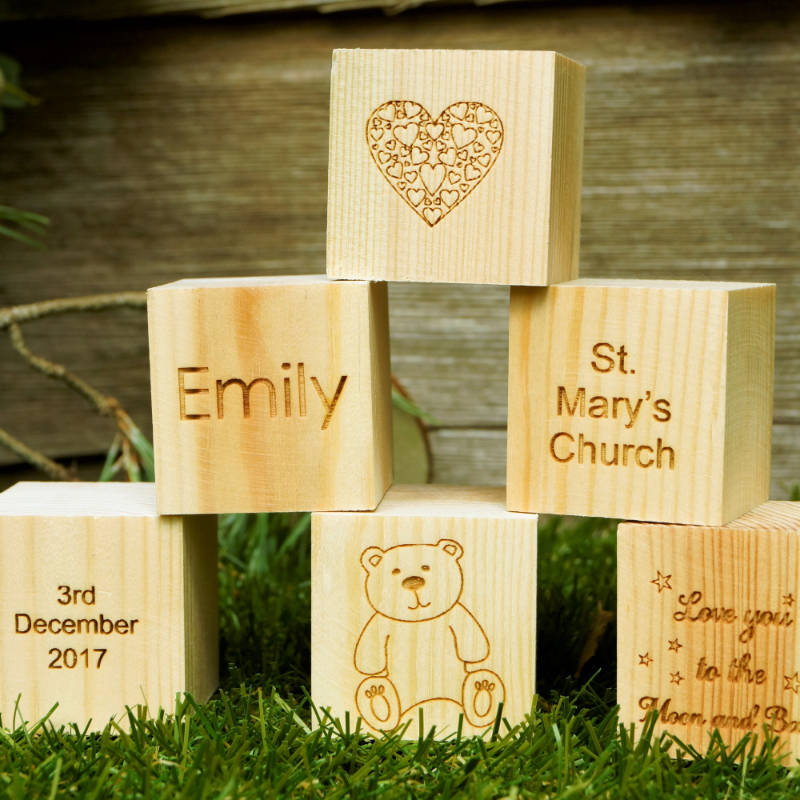 Personalised Wooden Blocks Keepsake