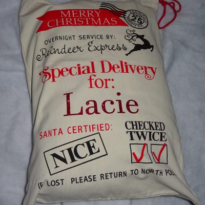 Personalised Christmas sack Reindeer Express
