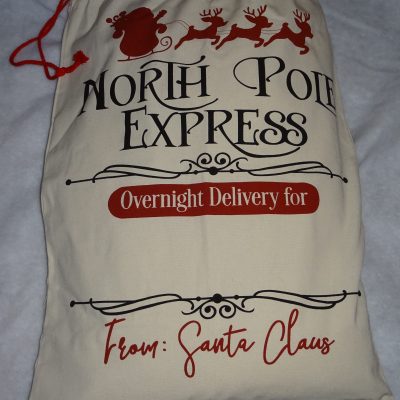 Personalised Christmas Sack North Pole Express