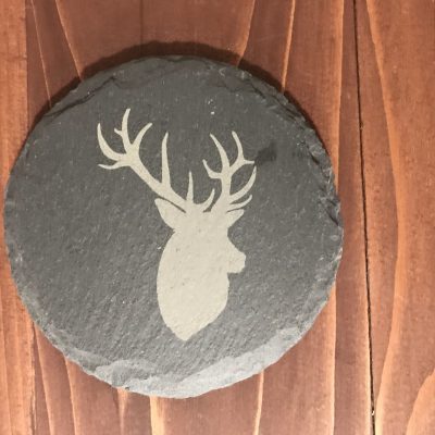 Slate Stag Coaster
