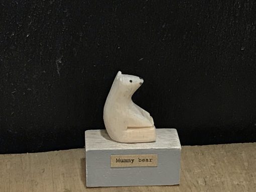 Wooden Mummy Bear