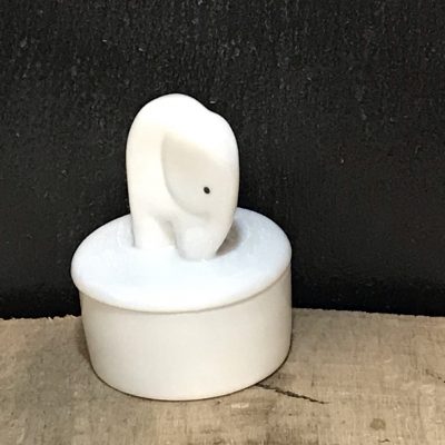 Little Elephant Porcelain Pot
