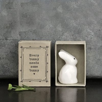 Matchbox sized ceramic Bunny