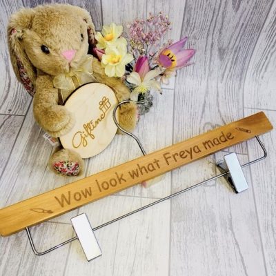 Personalised Art Hanger Wow