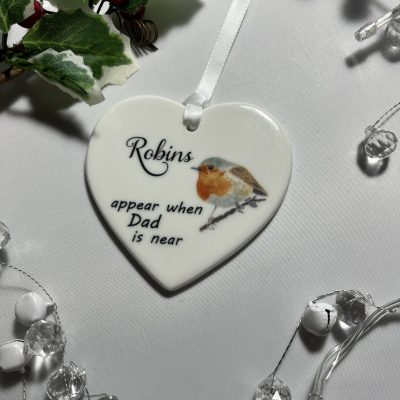 Robins appear when Dad