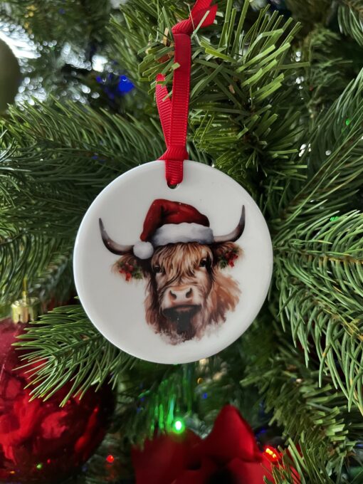 Highland cow hat holly