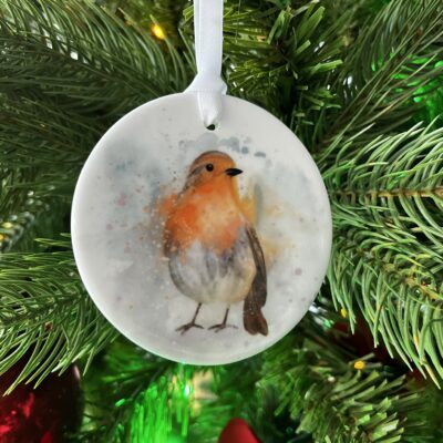 Robin Ceramic Hanging Ornament