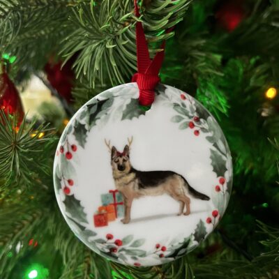 German Shepherd Christmas Decoration