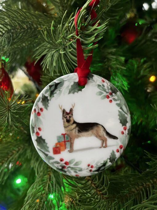 German Shepherd Christmas Decoration