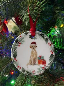 Yellow Labrador Christmas Decoration
