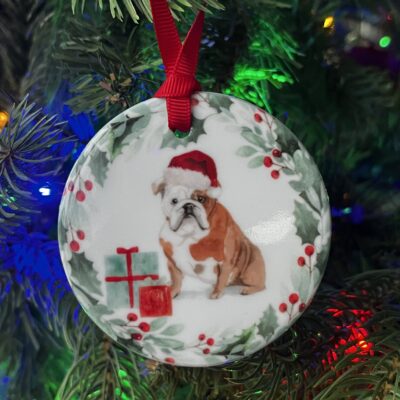 English Bulldog Ceramic Decoration