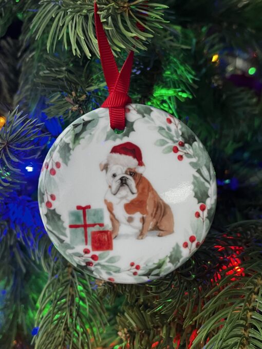 English Bulldog Ceramic Decoration