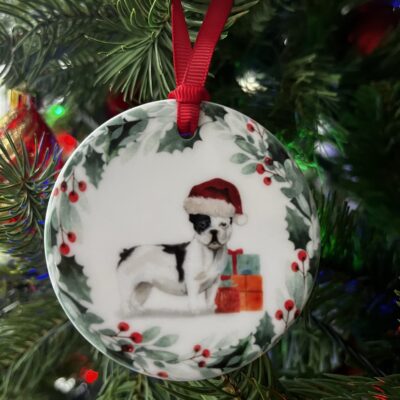 French Bulldog Ceramic Decoration