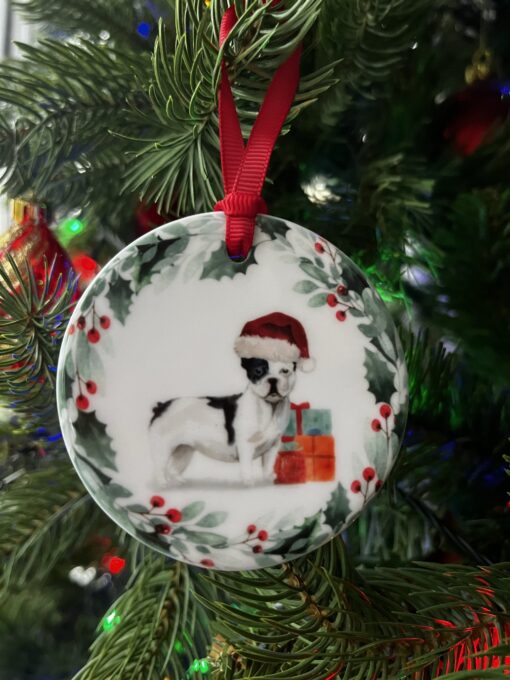 French Bulldog Ceramic Decoration