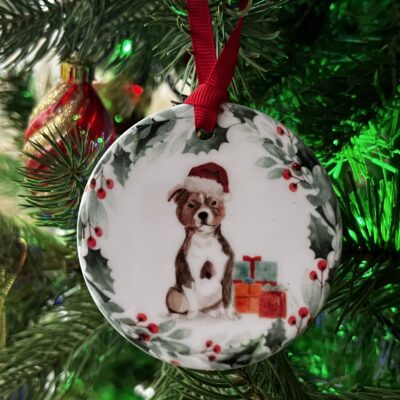 Staffordshire Bullterrier Hanging Decoration