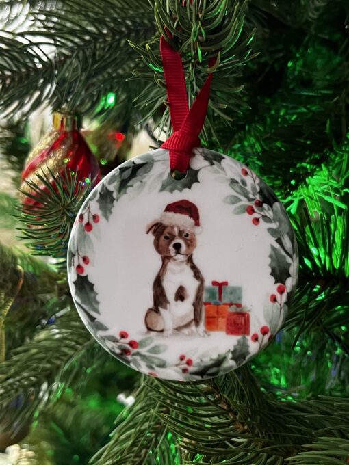 Staffordshire Bullterrier Hanging Decoration